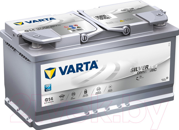 Изображение товара Автомобильный аккумулятор Varta Silver Dynamic AGM / 595901085 (95 А/ч)