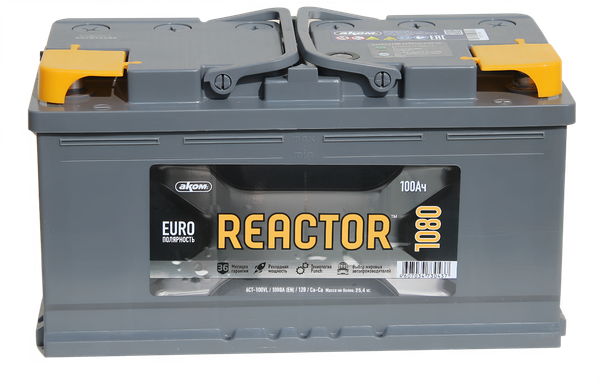 Изображение товара Автомобильный аккумулятор AKOM Реактор 6СТ-100 Евро / 600020009 (100 А/ч)