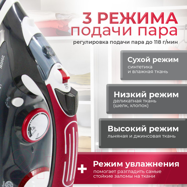 Изображение товара Утюг Atlanta ATH-5493 (черный)