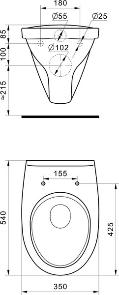 Изображение товара Унитаз подвесной Santek Бореаль 1WH302205
