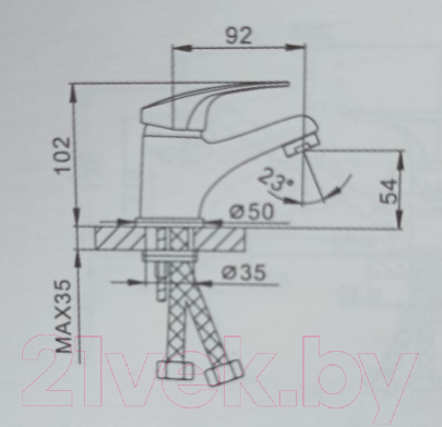 Изображение товара Смеситель Frap H39 F1039-B