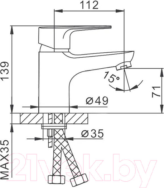 Изображение товара Смеситель Frap H702 F10702-B