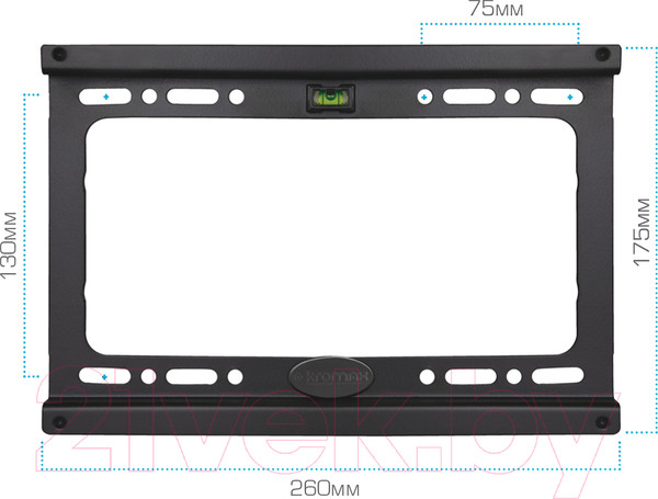 Изображение товара Кронштейн для телевизора Kromax Ideal-6 (черный)
