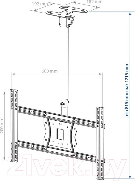 Изображение товара Кронштейн для телевизора Kromax Cobra-4 (черный)