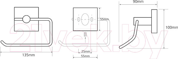Изображение товара Держатель для туалетной бумаги Bemeta 132112042