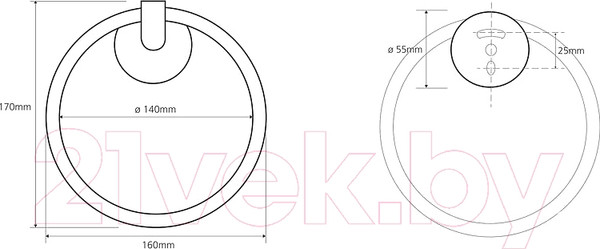 Изображение товара Кольцо для полотенца Bemeta 104204062