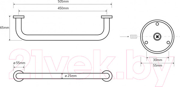 Изображение товара Поручень Bemeta 102307052