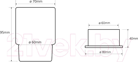 Изображение товара Стакан для зубной щетки и пасты Bemeta 138110061