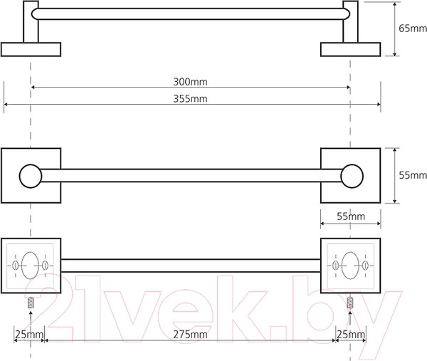 Изображение товара Держатель для полотенца Bemeta 132104022