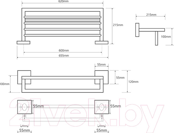Изображение товара Полка для полотенца Bemeta 132205072
