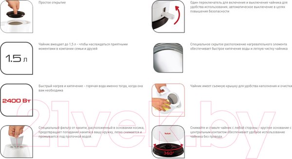 Изображение товара Электрочайник Tefal KO150130