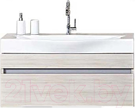Изображение товара Тумба с умывальником Aqwella Бергамо / Ber.01.08/A (акация)