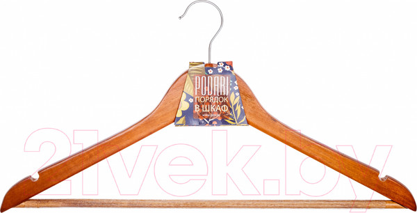 Изображение товара Деревянная вешалка-плечики Podari JH 3011 (натуральный)