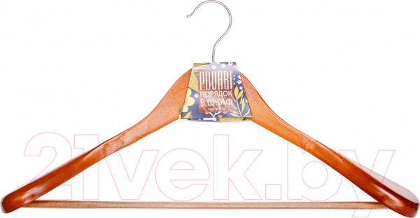 Изображение товара Деревянная вешалка-плечики Podari JH 9708 (натуральный)