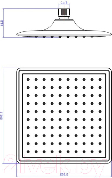 Изображение товара Лейка верхнего душа LEMARK LM8035C