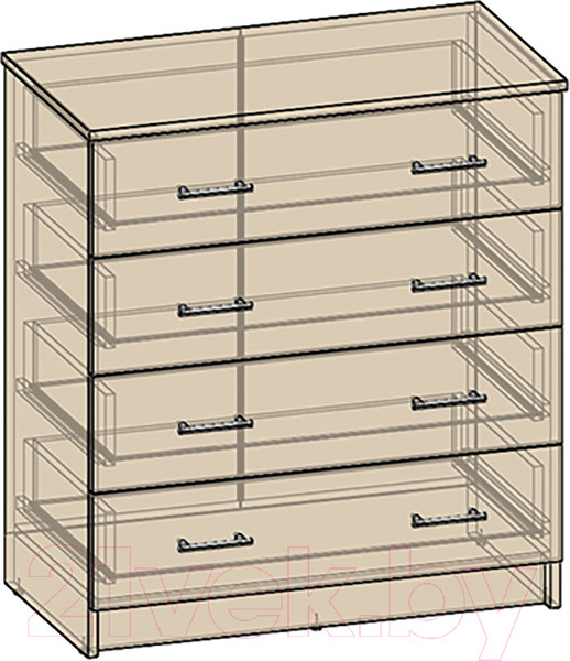 Изображение товара Комод Интерлиния Эльф-8 (дуб венге)