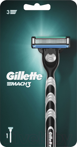 Изображение товара Бритвенный станок Gillette Mach3 (+ кассета)