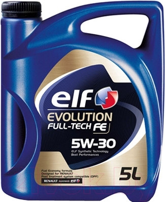 Изображение товара Моторное масло Elf Evolution Full-Tech FE 5W30 (5л)