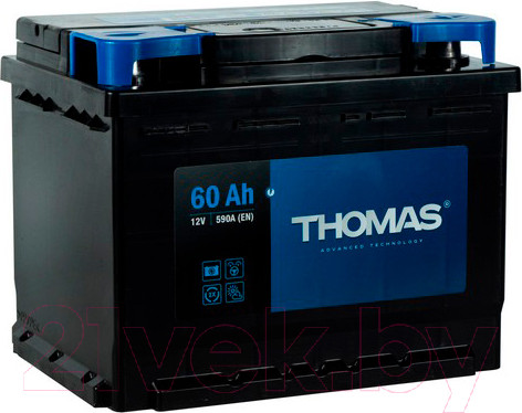 Изображение товара Автомобильный аккумулятор THOMAS R+ (60 А/ч)