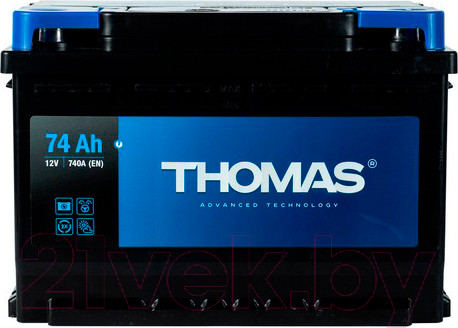 Изображение товара Автомобильный аккумулятор THOMAS R+ (74 А/ч)
