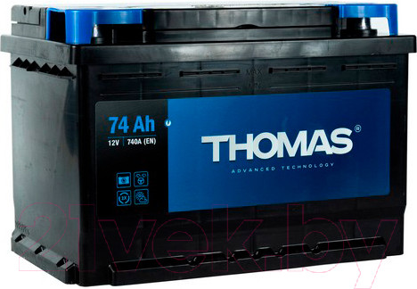 Изображение товара Автомобильный аккумулятор THOMAS R+ (74 А/ч)