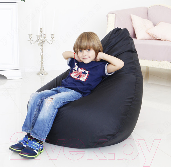 Изображение товара Бескаркасное кресло Flagman Груша Мини L Г0.1-01 (черный)