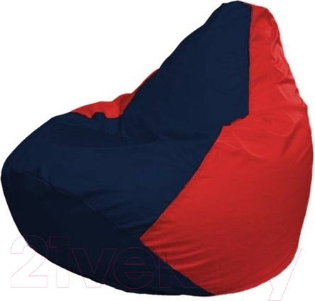 Изображение товара Бескаркасное кресло Flagman Груша Мини L Г0.1-46 (темно-синий/красный)