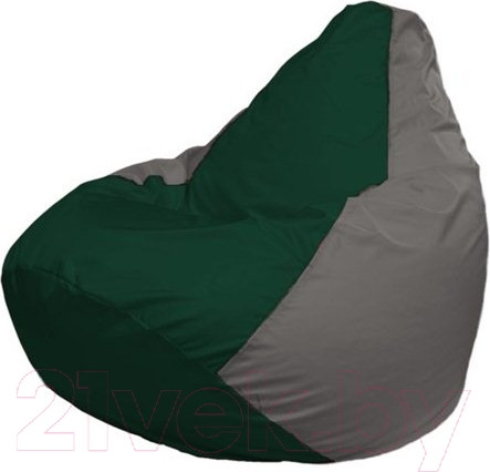 Изображение товара Бескаркасное кресло Flagman Груша Мини L Г0.1-61 (темно-зеленый/серый)