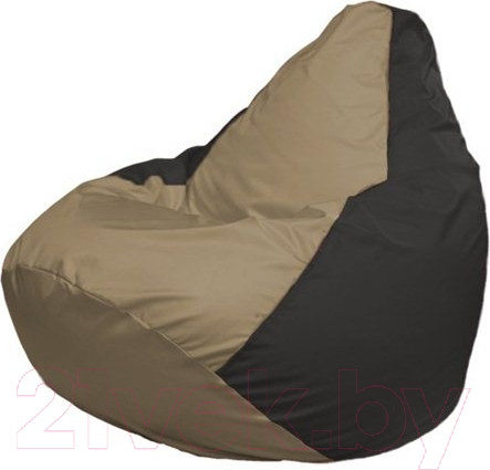 Изображение товара Бескаркасное кресло Flagman Груша Мини L Г0.1-77 (темно-бежевый/черный)