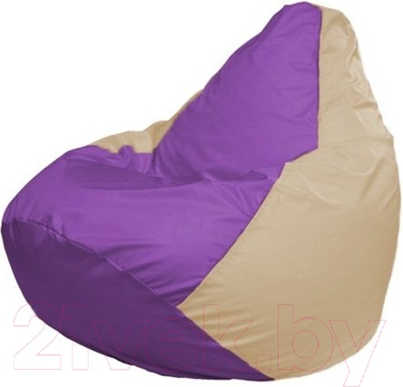 Изображение товара Бескаркасное кресло Flagman Груша Мини L Г0.1-107 (сиреневый/светло-бежевый)