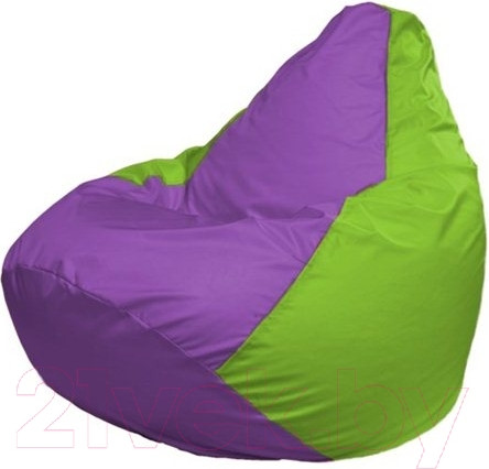 Изображение товара Бескаркасное кресло Flagman Груша Мини L Г0.1-108 (сиреневый/салатовый)