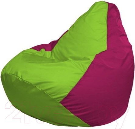 Изображение товара Бескаркасное кресло Flagman Груша Мини L Г0.1-154 (салатовый/фуксия)