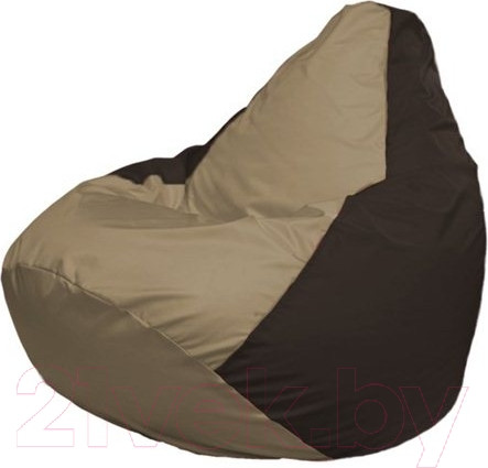 Изображение товара Бескаркасное кресло Flagman Груша Макси XXL Г2.1-93 (темно-бежевый/коричневый)