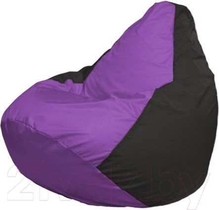 Изображение товара Бескаркасное кресло Flagman Груша Макси XXL Г2.1-101 (сиреневый/черный)