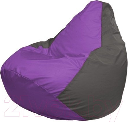 Изображение товара Бескаркасное кресло Flagman Груша Макси XXL Г2.1-103 (сиреневый/темно-серый)