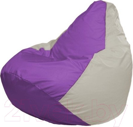 Изображение товара Бескаркасное кресло Flagman Груша Макси XXL Г2.1-113 (сиреневый/белый)