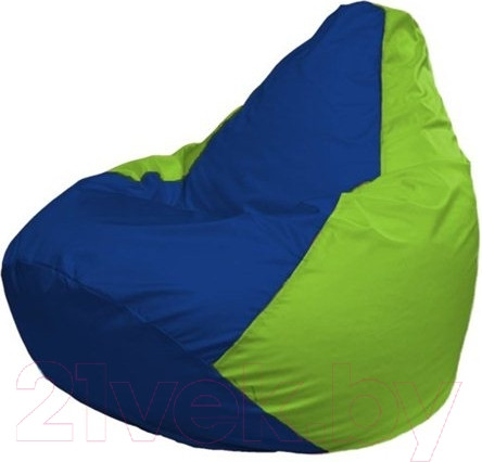 Изображение товара Бескаркасное кресло Flagman Груша Макси XXL Г2.1-119 (синий/салатовый)