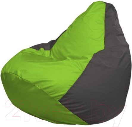 Изображение товара Бескаркасное кресло Flagman Груша Макси XXL Г2.1-156 (салатовый/темно-серый)