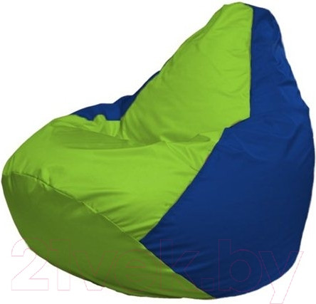 Изображение товара Бескаркасное кресло Flagman Груша Макси XXL Г2.1-159 (салатовый/синий)
