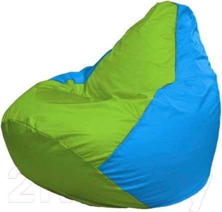Изображение товара Бескаркасное кресло Flagman Груша Макси XXL Г2.1-168 (салатовый/голубой)