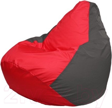 Изображение товара Бескаркасное кресло Flagman Груша Макси XXL Г2.1-170 (красный/темно-серый)