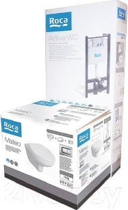 Изображение товара Унитаз подвесной с инсталляцией Roca Mateo 893100010