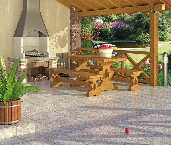 Изображение товара Плитка Beryoza Ceramica Рейнир коричневый (293x293)