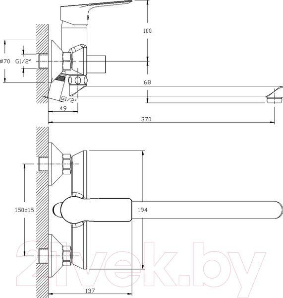 Изображение товара Смеситель Rossinka Silvermix RS27-33
