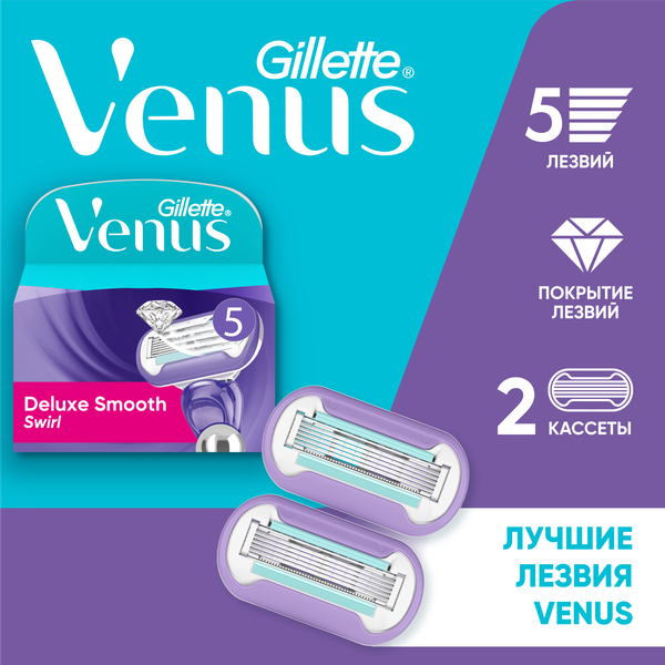 Изображение товара Набор сменных кассет Gillette Venus Swirl (2шт)