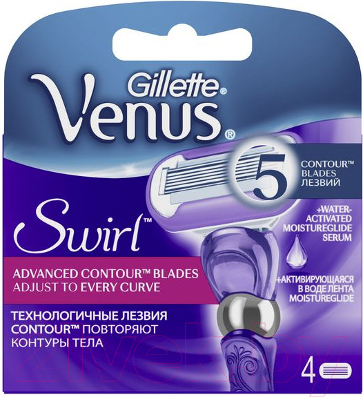 Изображение товара Набор сменных кассет Gillette Venus Swirl (4шт)