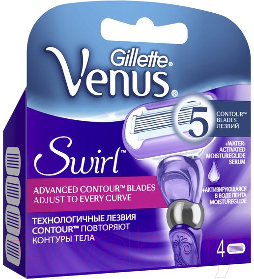Изображение товара Набор сменных кассет Gillette Venus Swirl (4шт)