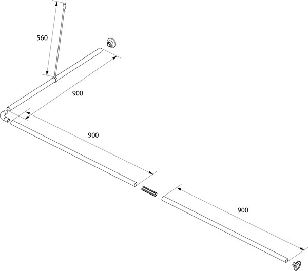 Изображение товара Карниз для ванны IDDIS 050A200I14 (хром)