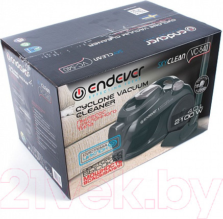 Изображение товара Пылесос Endever Skyclean VC-540 (черный/серый)