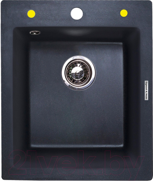 Изображение товара Мойка кухонная Zigmund & Shtain Platz 425 (темная скала)